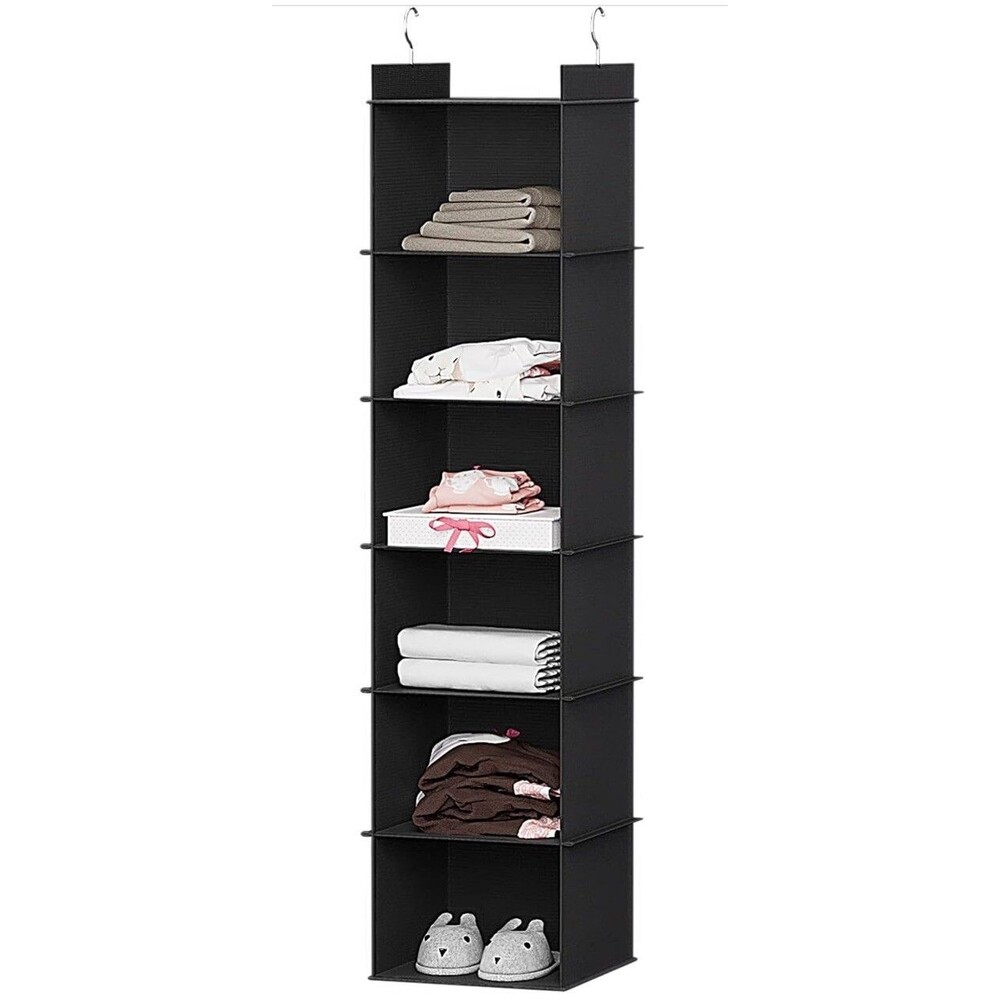 Hanging Clothes Organizer, 6 Shelves New